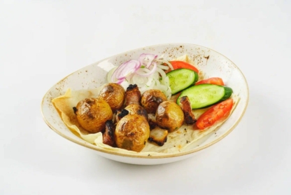 Картофель на углях с курдюком / Potatoes on charcoal with kurdyuk / ЦЕНА за 100 г.